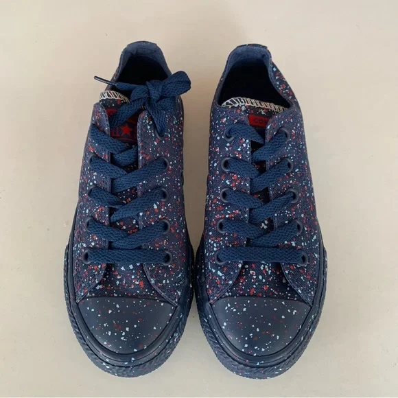 Converse Boys CHUCK TAYLOR LOW TOP Fabric Low Top Sneakers MultiColor US 13 M - Picture 2 of 9